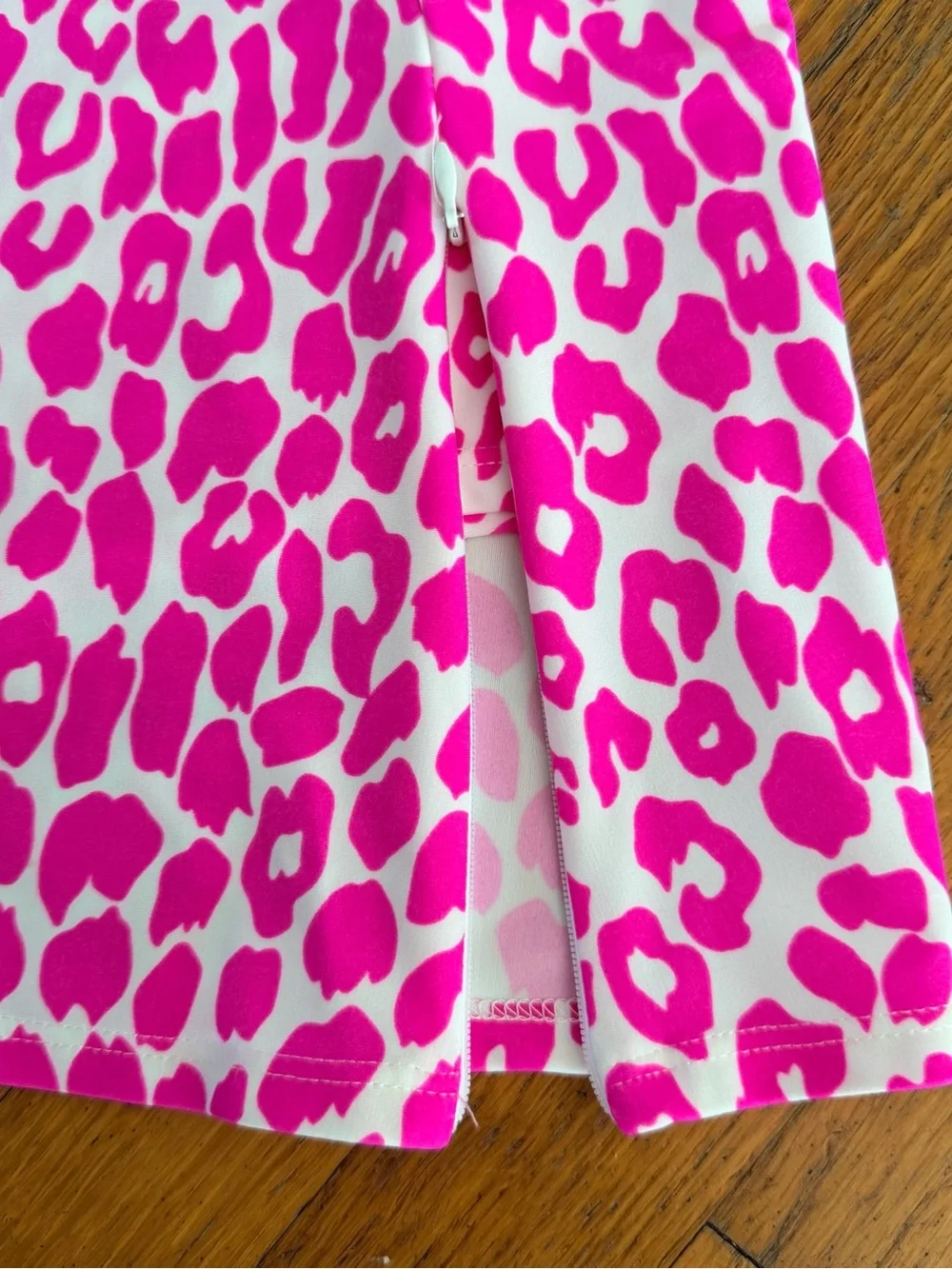 NWT Jude Connally Hot Pink Cheetah Print Mini Skort Size M